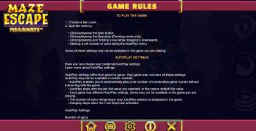 Maze Escape Megaways: Правила