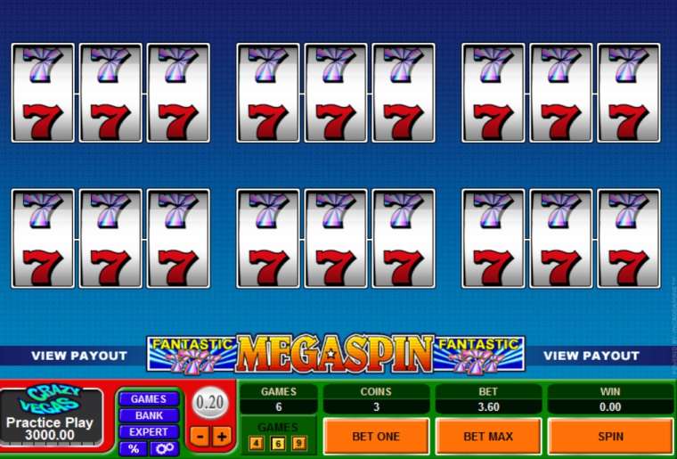 Онлайн слот MegaSpin Fantastic 7’s играть