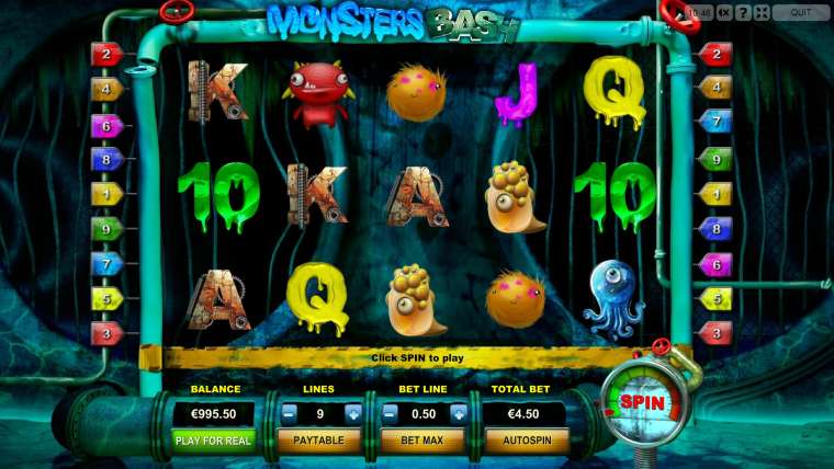 Видео покер Monsters Bash демо-игра