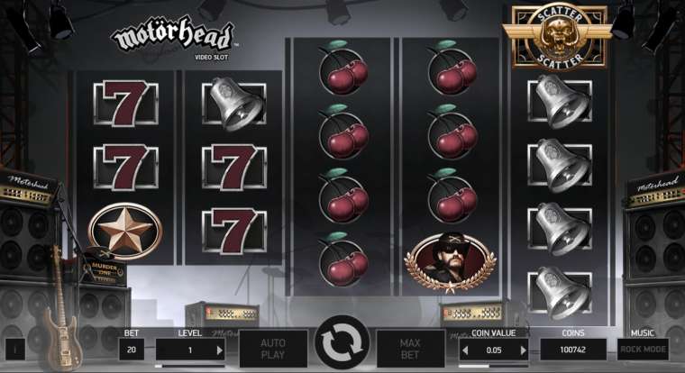 Видео покер Motorhead демо-игра