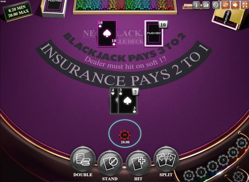 Блэкджек Neon Blackjack