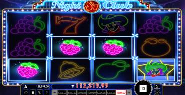 Night Club 81: Выигрыши