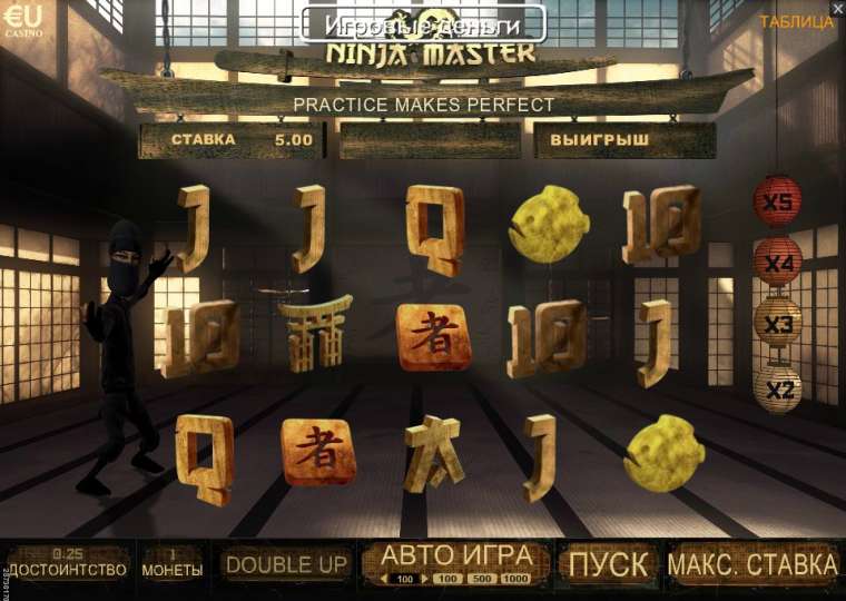 Видео покер Ninja Master демо-игра