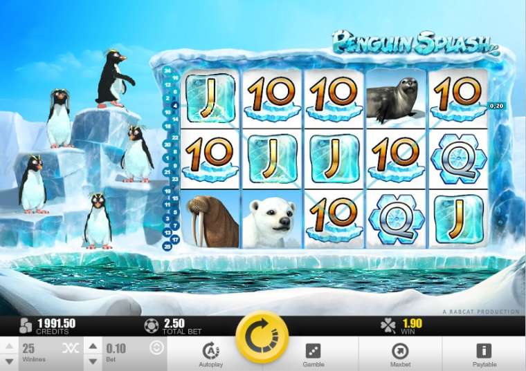 Видео покер Penguin Splash демо-игра