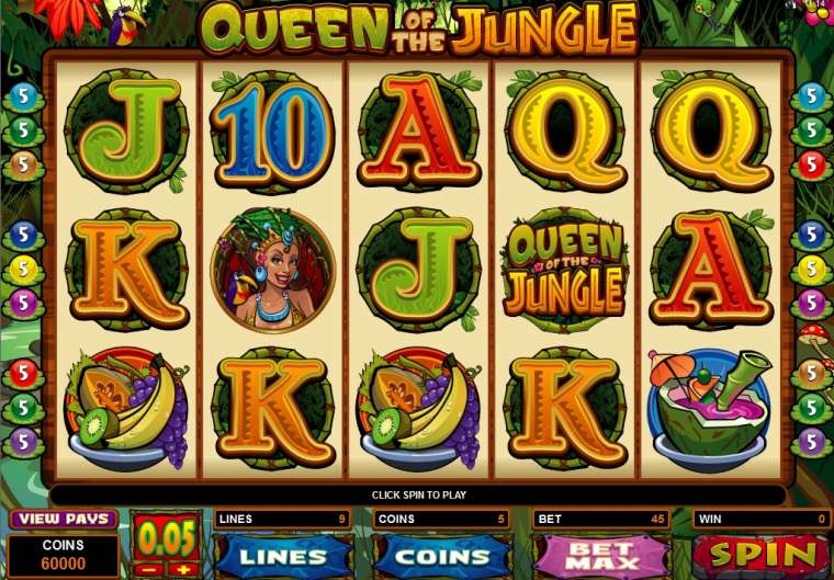Видео покер Queen of the Jungle демо-игра