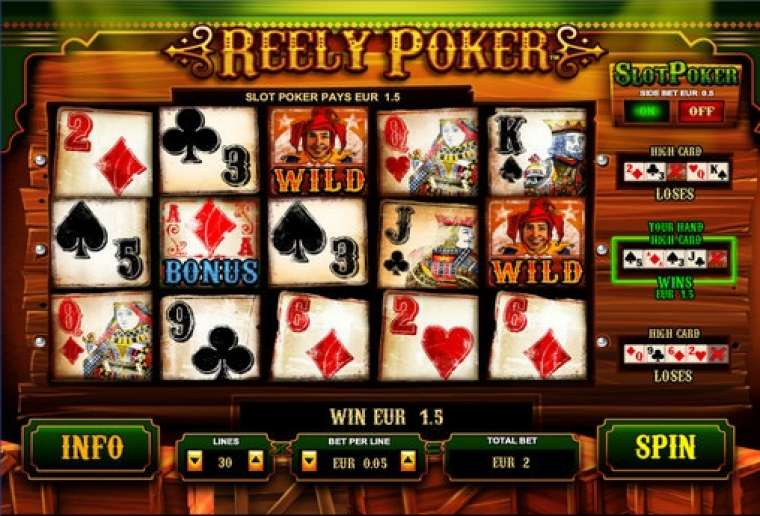 Видео покер Reely Poker демо-игра