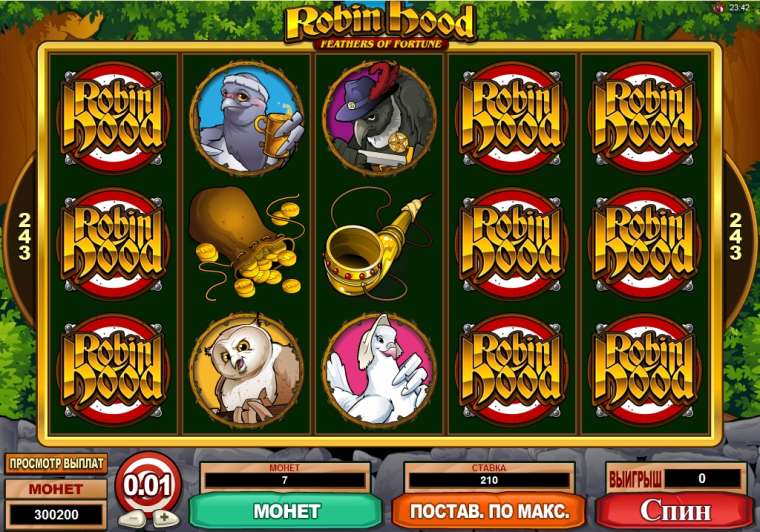 Видео покер Robin Hood - Feathers of Fortune демо-игра