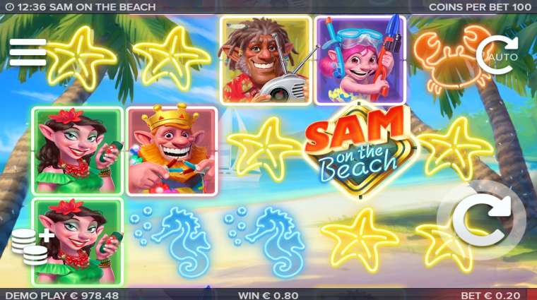 Видео покер Sam on the Beach демо-игра