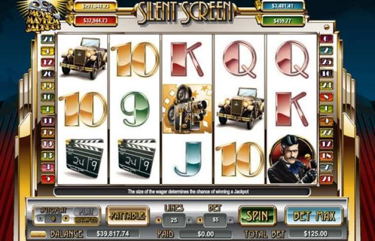 Видео покер Silent Screen демо-игра