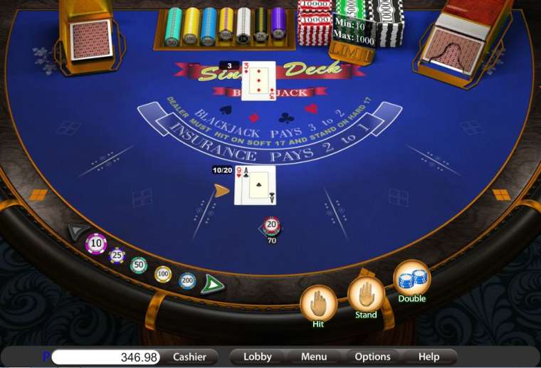 Видео покер Single Deck Blackjack – Elite Edition демо-игра
