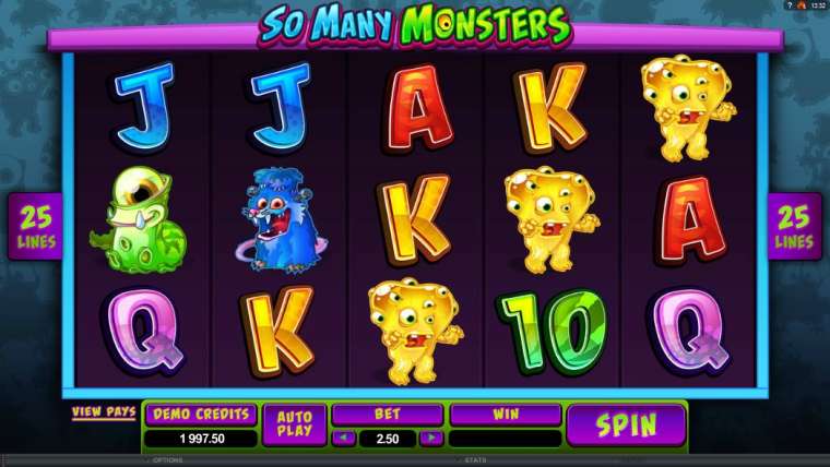 Видео покер So Many Monsters демо-игра