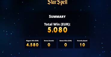 Star Spell: Выигрыши