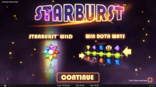 Starburst (NetEnt) обзор
