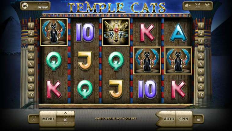 Онлайн слот Temple Cats играть