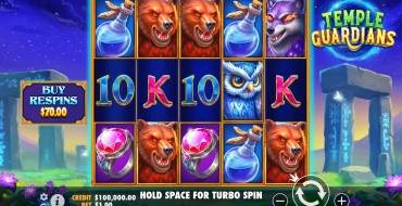 Temple Guardians: Игровой автомат