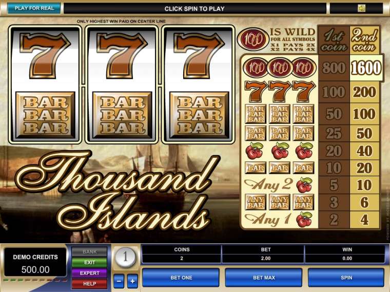 Видео покер Thousand Islands  демо-игра