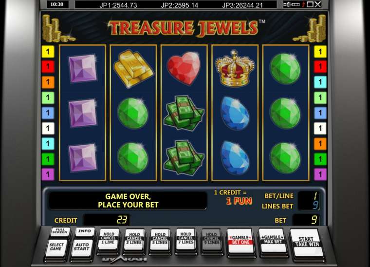 Видео покер Treasure Jewels демо-игра