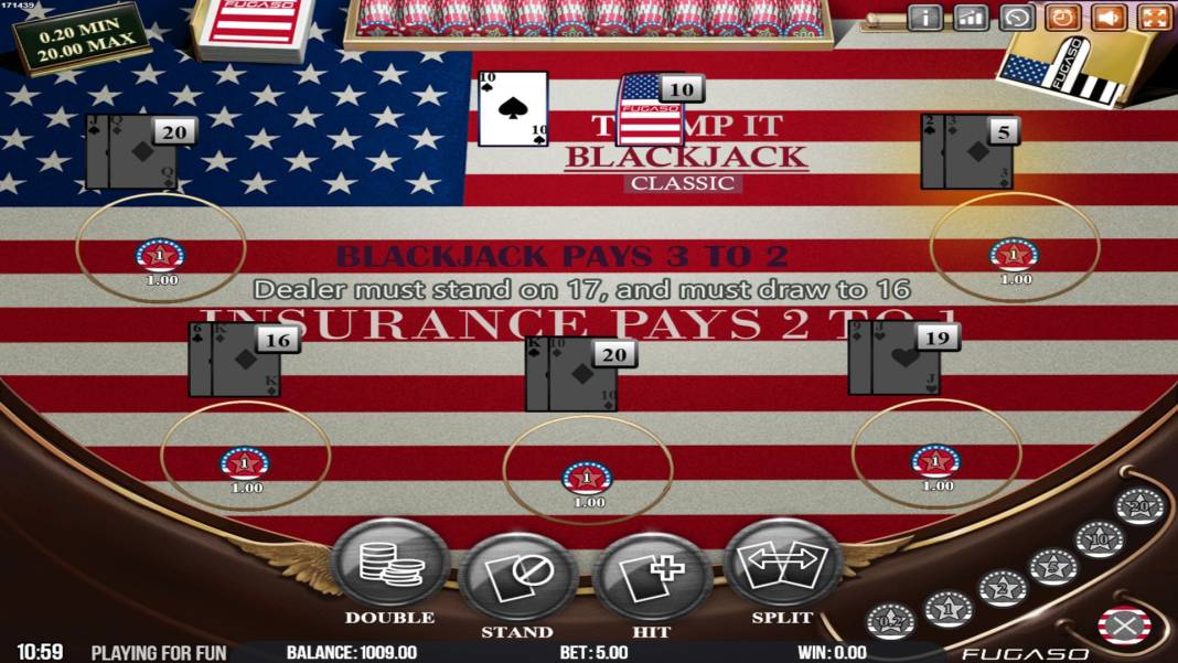 Блэкджек Trump It Blackjack