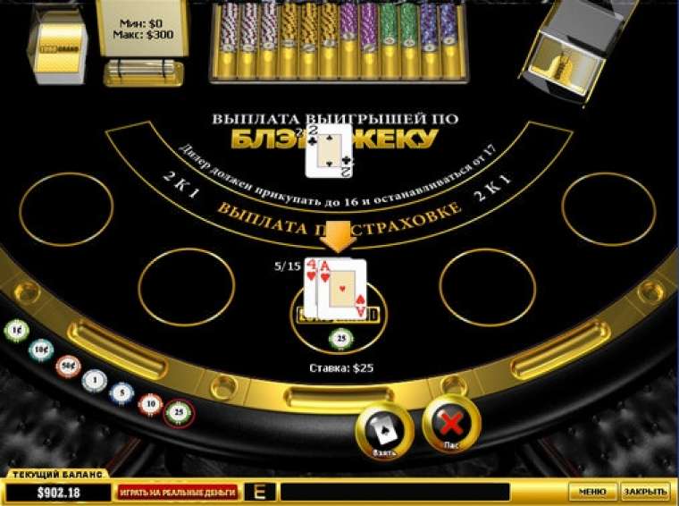 Видео покер UK Blackjack  демо-игра