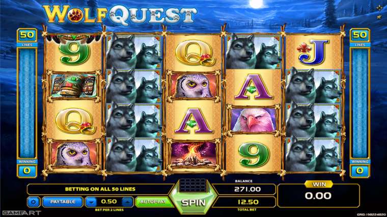 Видео покер Wolf Quest демо-игра