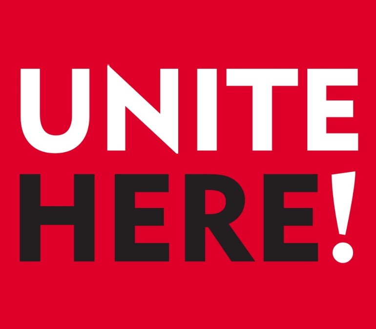 Unite Here Logo Логотип профсоюзной организации Unite Here