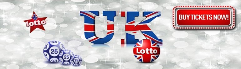 Надпись UK, фирменній знак брибанской лотереи и лотерейные шары